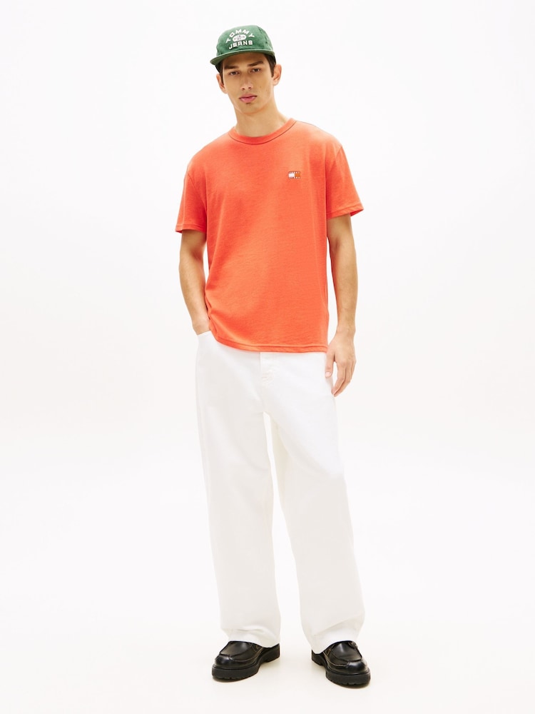 Tommy Jeans Red Short Sleeve T-Shirt - Image 2 of 5