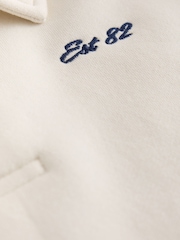 Ecru Oversized Collar Popper Neck Sweatshirt (3-16yrs) - Image 3 of 4