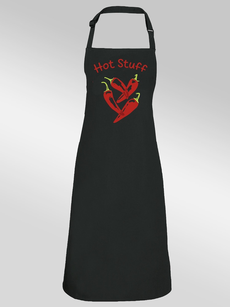 Brands In Black Valentine's Day Hot Stuff Apron - Image 1 of 2