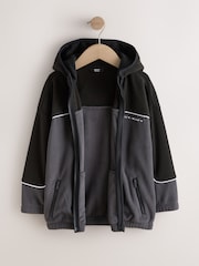 Black Zip Through Hooded Fleece (3-16yrs) - Image 2 of 5