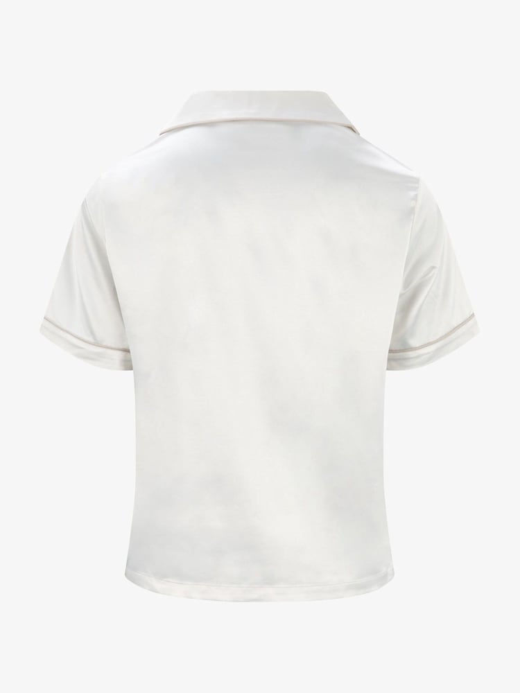 The Little Tailor Satin Button Through Short Pyjamas Set - Image 10 of 10 The Little Tailor Satin Button Through Short Pyjamas Set - Image 10 of 10