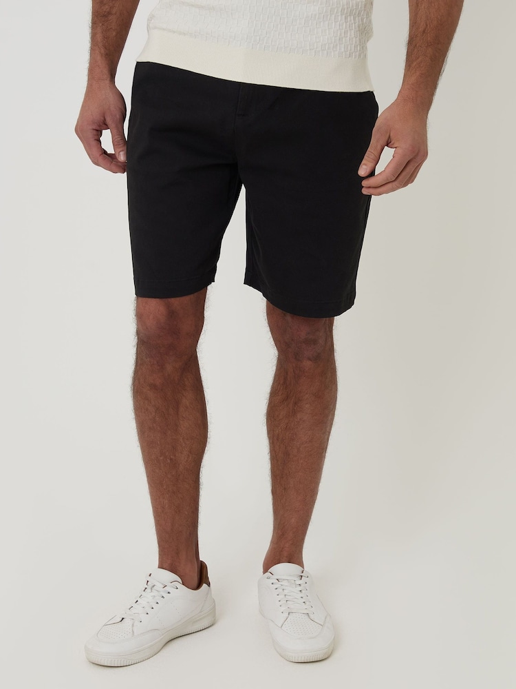 črna - Threadbare Raztegljivo chino kratke hlače običajnega kroja s 3 žepi - Slika 1 iz 4 črna - Threadbare Raztegljivo chino kratke hlače običajnega kroja s 3 žepi - Slika 1 iz 4
