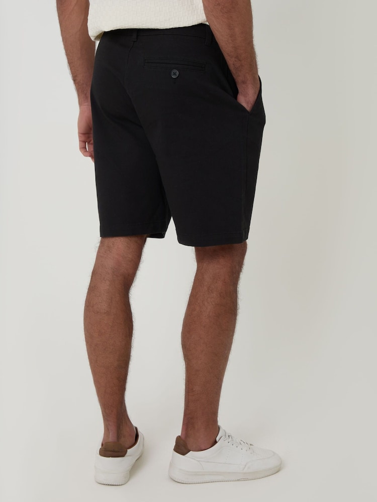 črna - Threadbare Raztegljivo chino kratke hlače običajnega kroja s 3 žepi - Slika 2 iz 4 črna - Threadbare Raztegljivo chino kratke hlače običajnega kroja s 3 žepi - Slika 2 iz 4