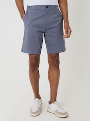 Threadbare Denim Blue Stretch Chino Shorts - Image 2 of 4