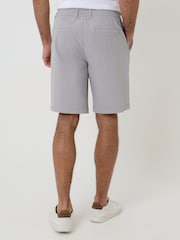 Threadbare Grey Elasticated Waist Stretch Chino Shorts - Image 4 of 4