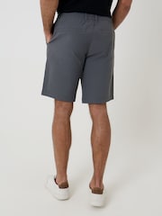 Threadbare Dark Grey Elasticated Waist Stretch Chino Shorts - Image 3 of 4
