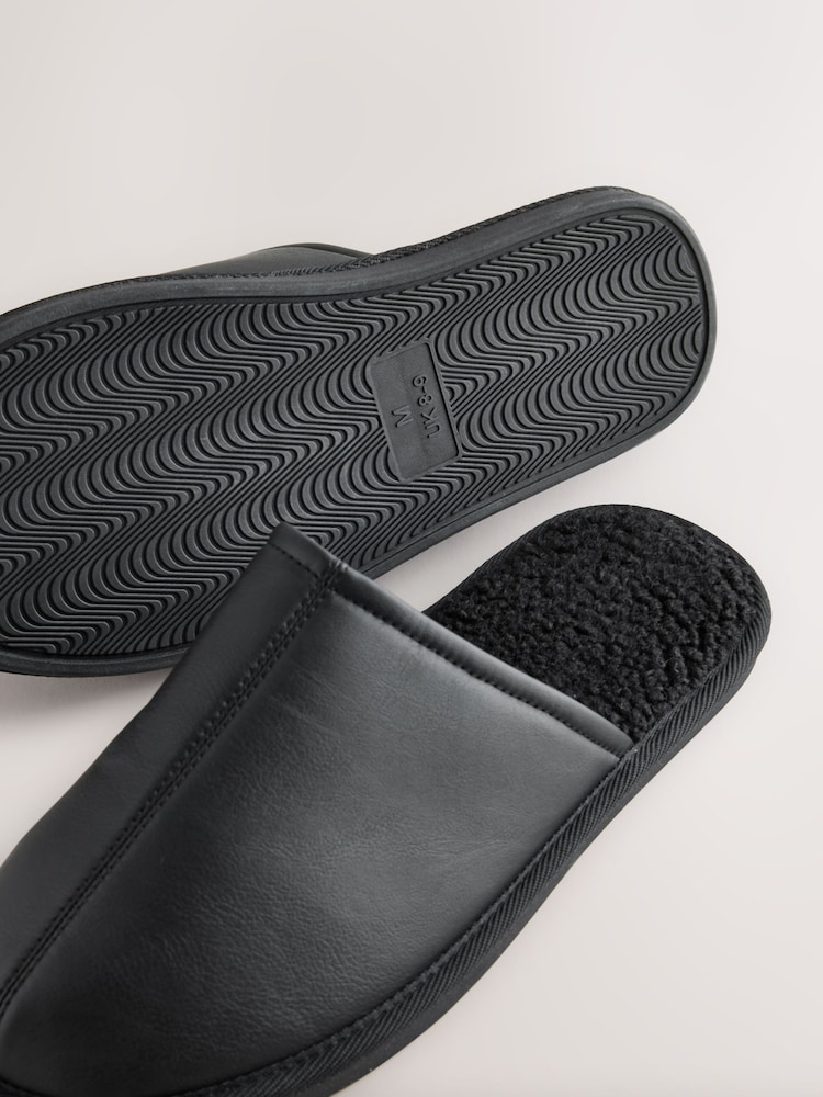 Black Mule Slippers - Image 6 of 6