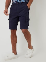 Threadbare Blue Cargo Shorts - Image 1 of 4