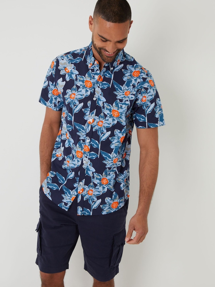 Threadbare Blue Cargo Shorts - Image 4 of 4 Threadbare Blue Cargo Shorts - Image 4 of 4