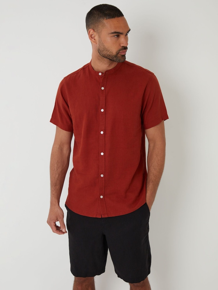 Threadbare Black Linen Blend Shorts - Image 4 of 4