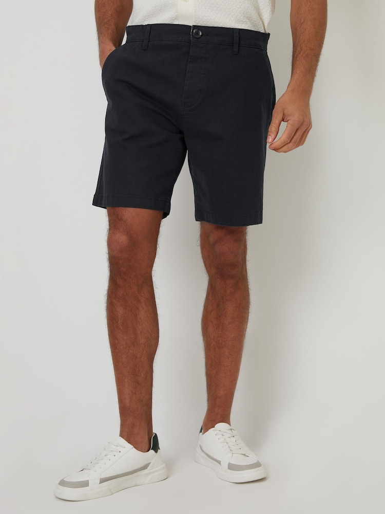 Threadbare Black Stretch Chino Shorts - Image 2 of 4