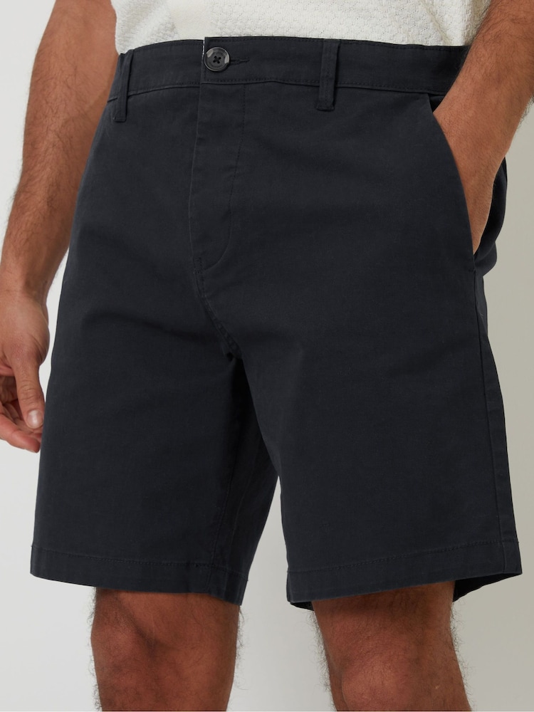 Threadbare Black Stretch Chino Shorts - Image 4 of 4