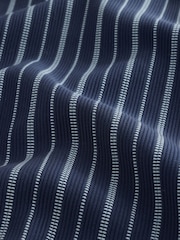 Blue N. Premium Vertical Stripe Supima Regular Fit Polo Shirt - Image 8 of 8