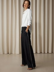 Black Sparkle Side Stripe Straight Leg Trousers - Image 2 of 8