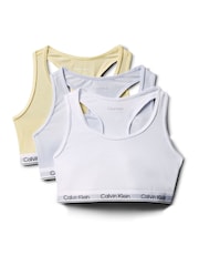 Calvin Klein White Bralettes 3 Pack - Image 1 of 2