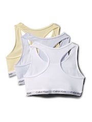 Calvin Klein White Bralettes 3 Pack - Image 2 of 2