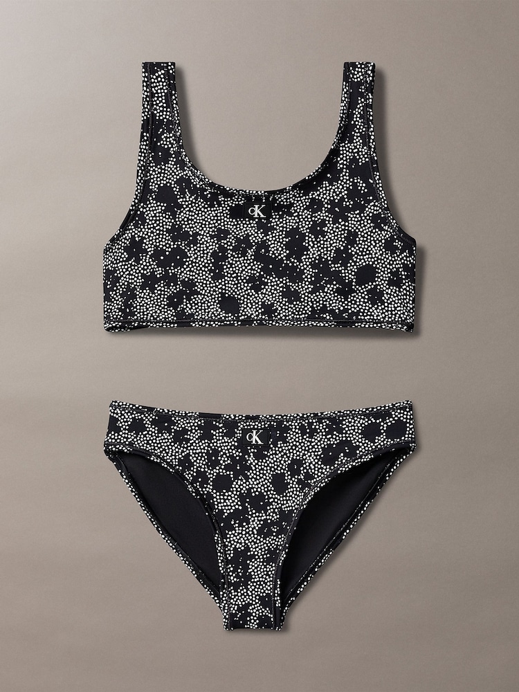 Calvin Klein Black Bralette Bikini Set - Image 1 of 1