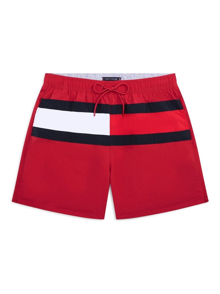 Tommy Hilfiger Red Swim Shorts - Image 5 of 5 Tommy Hilfiger Red Swim Shorts - Image 5 of 5
