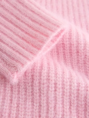 Pink/Butterfly Print 2 in 1 Jumper Lace Trim Dress - Image 9 of 9