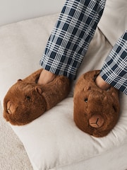 Brown 3D Capybara Slippers - Image 1 of 7