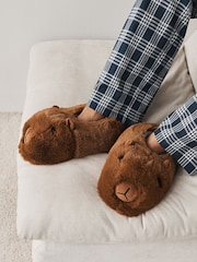 Brown 3D Capybara Slippers - Image 2 of 7