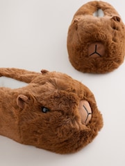 Brown 3D Capybara Slippers - Image 6 of 7