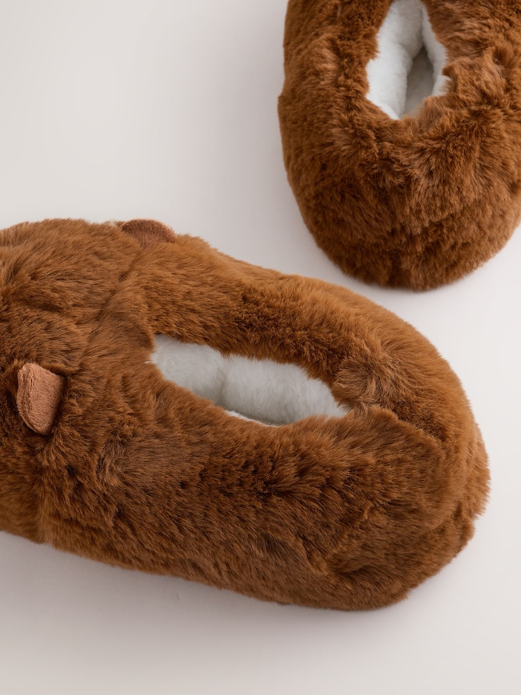 Brown 3D Capybara Slippers - Image 7 of 7 Brown 3D Capybara Slippers - Image 7 of 7