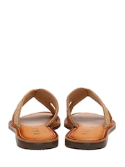 Ravel Gold Leather Mule Sandals - Image 3 of 4