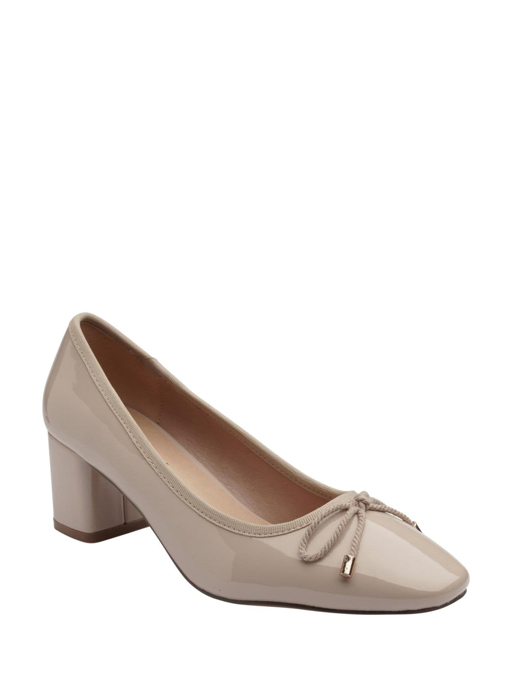 Ravel Women's Nude Block Heel Court Shoes