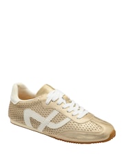 Ravel Gold Lace-Up Trainers - Image 1 of 4