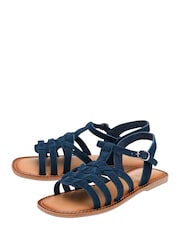 Ravel Blue Suede Open-Toe Sandals - Image 2 of 4