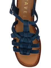 Ravel Blue Suede Open-Toe Sandals - Image 4 of 4