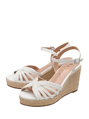 Ravel White Wedge Sandals - Image 2 of 4