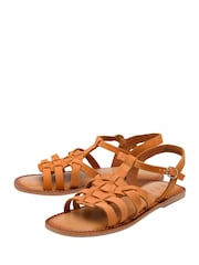 Ravel Orange Suede Open-Toe Sandals - Image 2 of 4