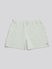 U.S. Polo Assn Green Linen Blend Stripe Boxer Shorts - Image 5 of 7
