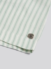 U.S. Polo Assn Green Linen Blend Stripe Boxer Shorts - Image 7 of 7