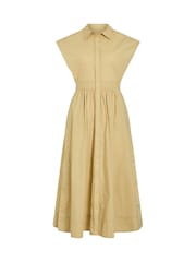 Платье-рубашка миди с короткими рукавами из поплина Rouge Edit - Изображение 6 7