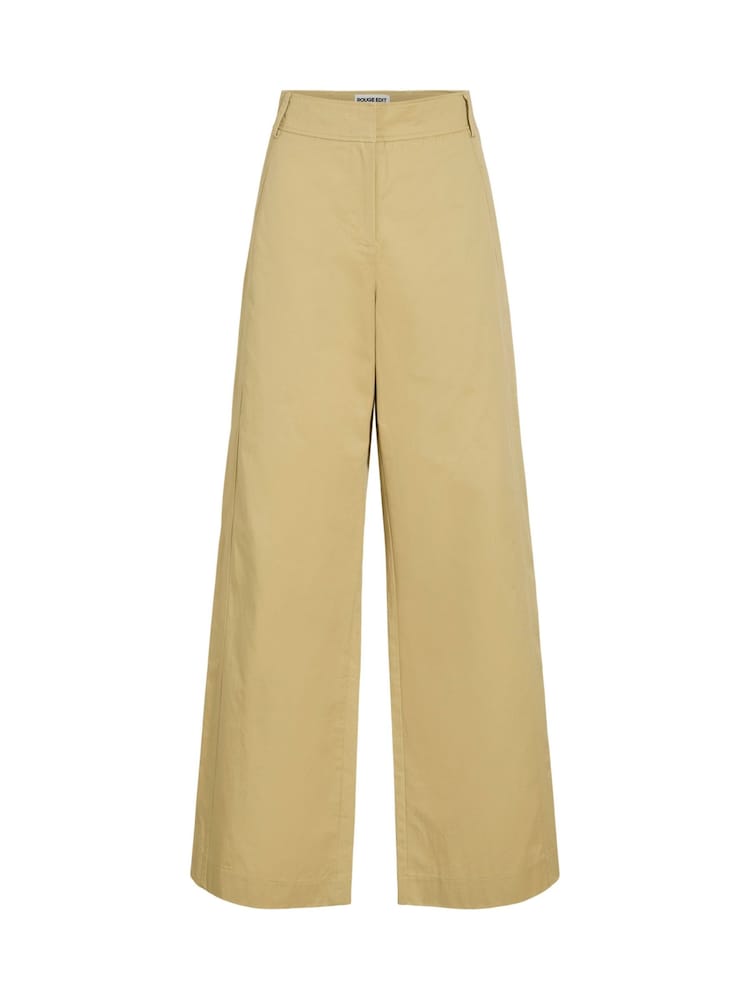 Rouge Edit Natural Poplin Barrel Trousers - Image 1 of 2