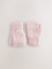 Rosa - Feather Flip Mitt Gloves (3-16yrs) - Bild 1 av 3