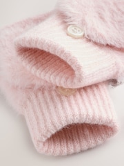 Rosa - Feather Flip Mitt Gloves (3-16yrs) - Bild 3 av 3
