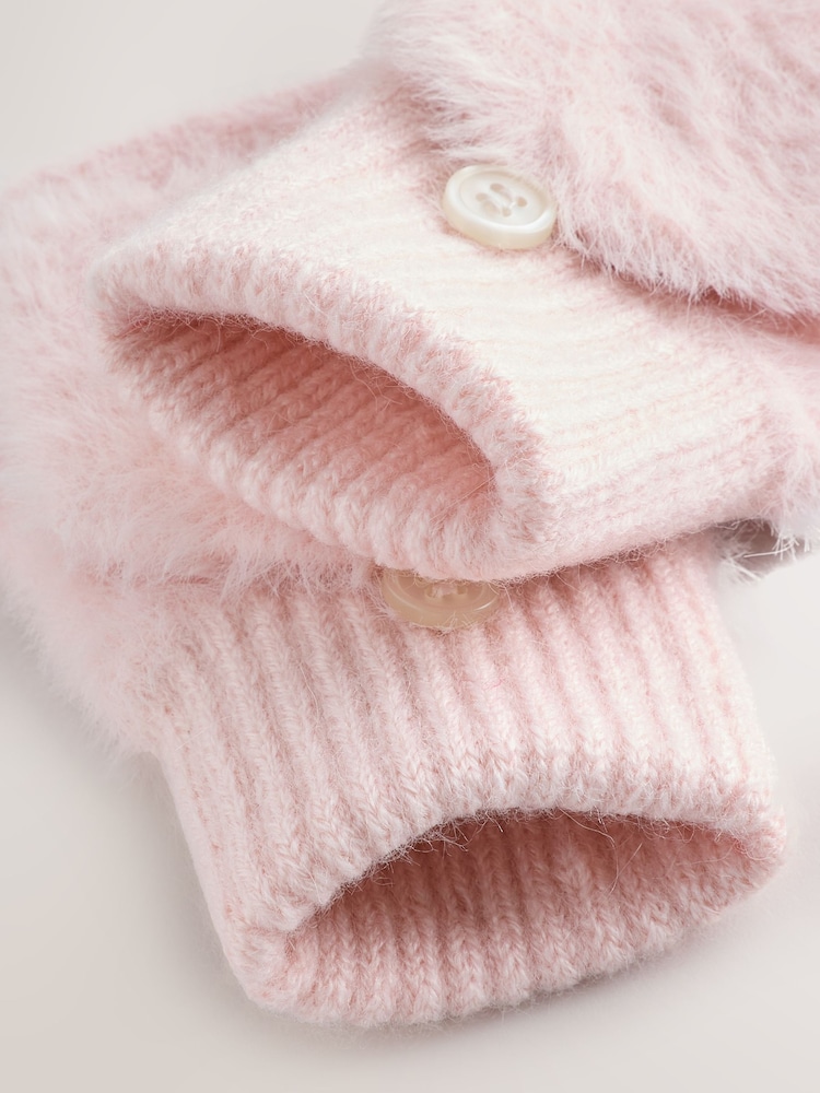 Rosa - Feather Flip Mitt Gloves (3-16yrs) - Bild 3 av 3