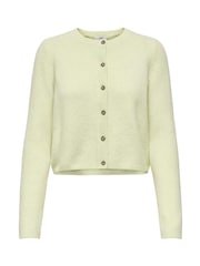 JDY Green Knitted Button Down Short Cardigan - Image 4 of 5