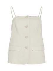 Vila Sleeveless Tailored Button Vest - Bild 1 von 2