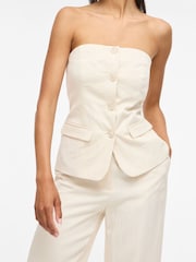 Colete Vila sem mangas com botões sob medida - Imagem 5 de 7