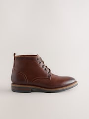 Tan Brown Leather Boots - Image 5 of 8