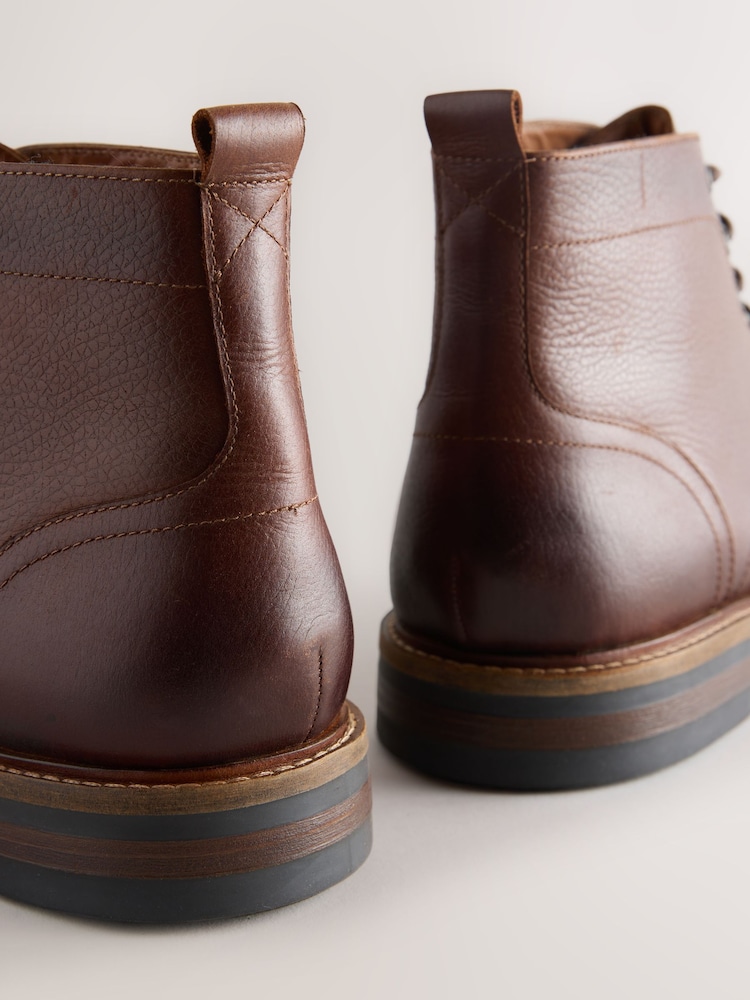 Tan Brown Leather Boots - Image 8 of 8 Tan Brown Leather Boots - Image 8 of 8
