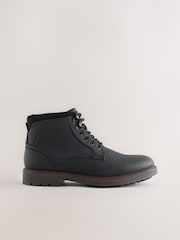 Black Borg Lined Chukka Boots - Image 4 of 7