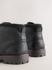 Black Borg Lined Chukka Boots - Image 6 of 7