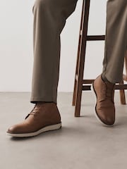 Tan Brown Wedge Boots - Image 2 of 7