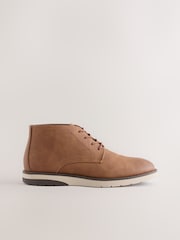 Tan Brown Wedge Boots - Image 4 of 7